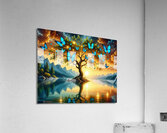 Emerald Butterflies Dream  Acrylic Print