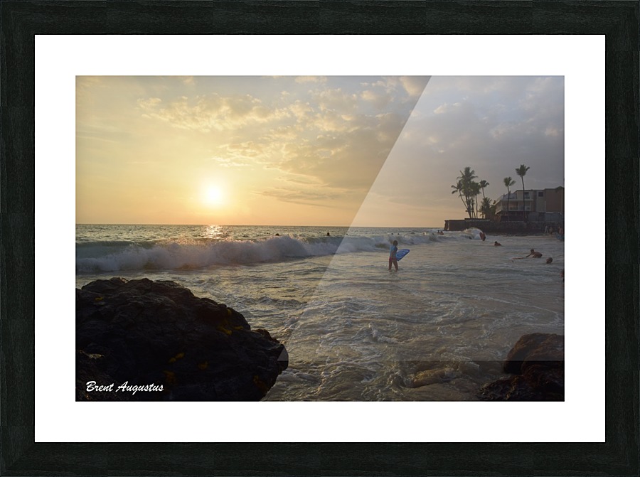 Hawaii Sunset Picture Frame print