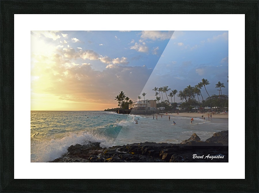 Sunset Beach Picture Frame print