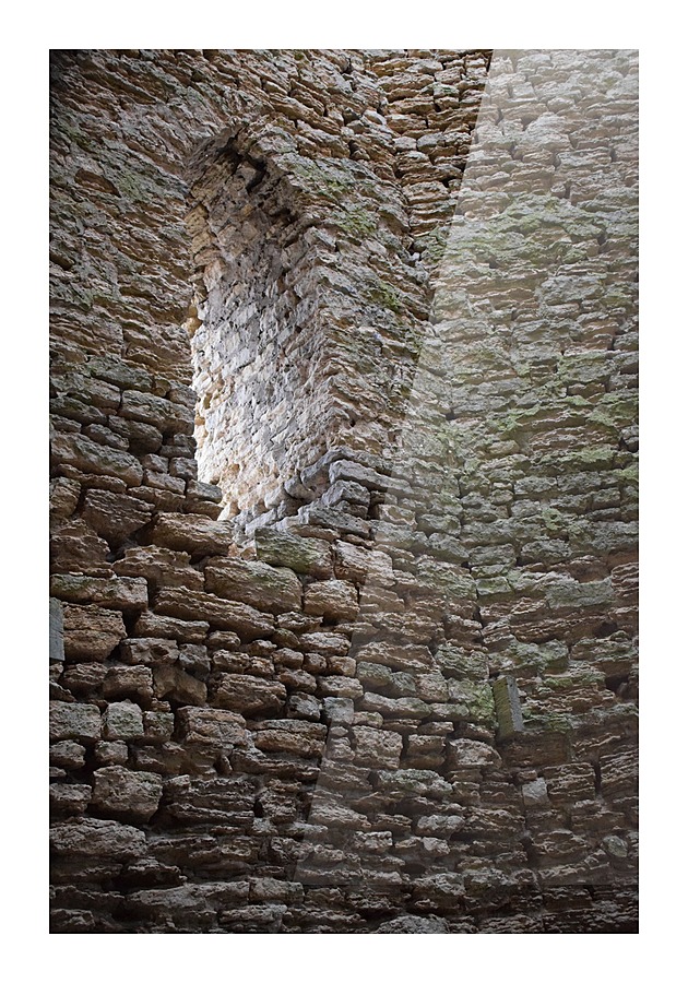 Castle Wall Picture Frame print