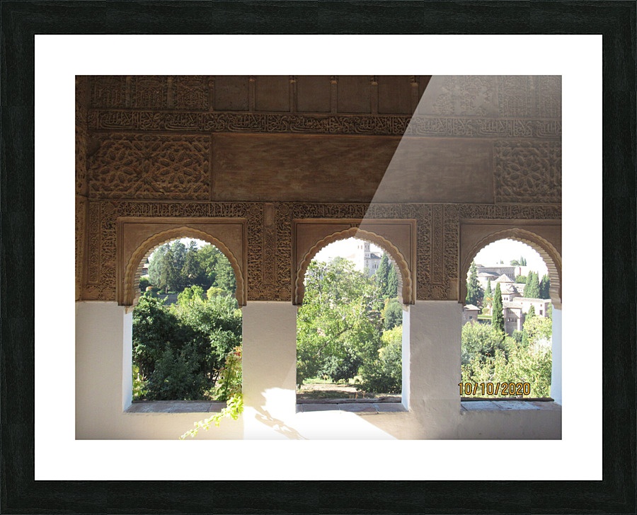 Alhambra Windows Picture Frame print