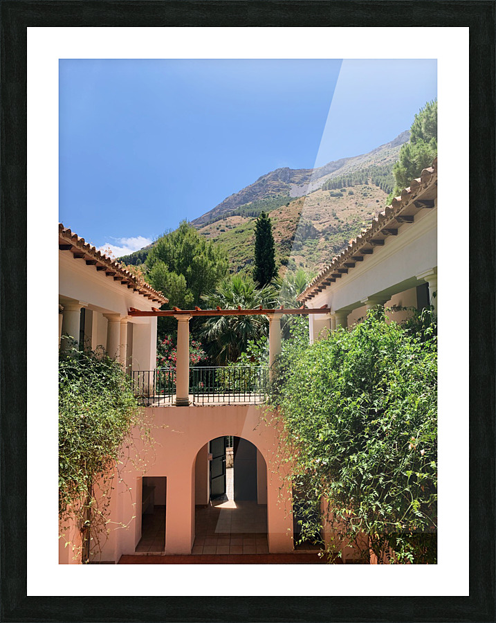 Mountain Doorway Picture Frame print
