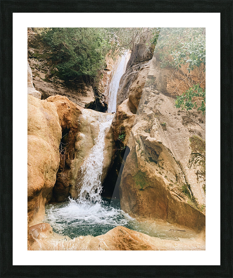 Rocky Waterfall Picture Frame print