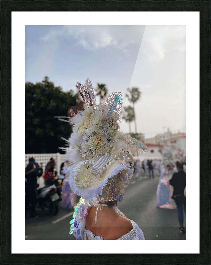 Carnaval Headpiece Picture Frame print