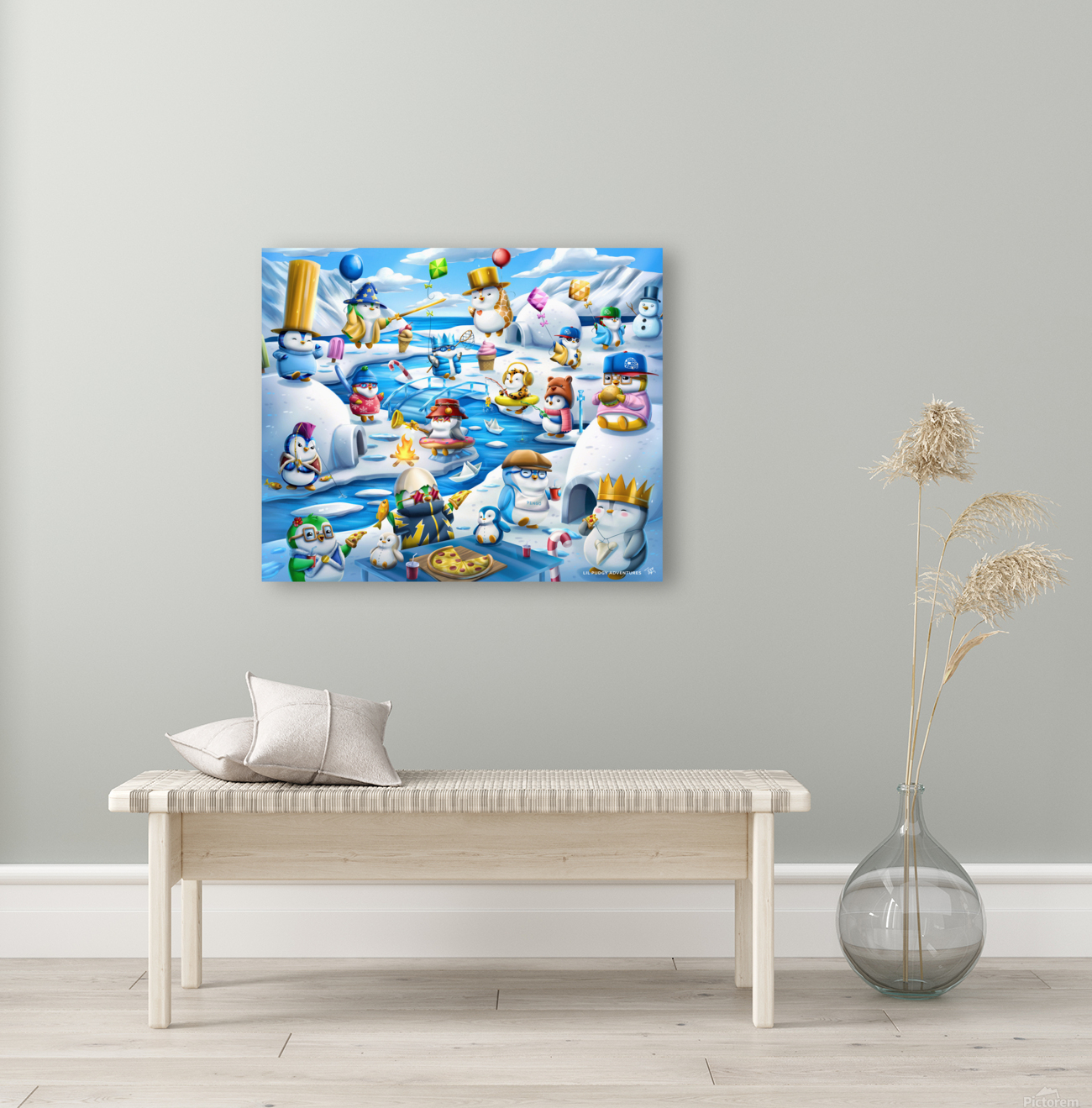 Lil Pudgy Adventures by PudgyAmateur Wall Art