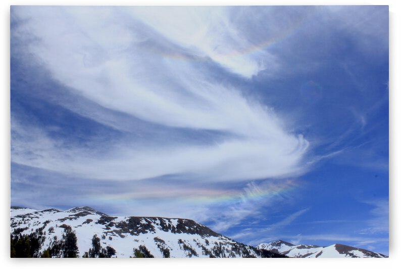 Cirrus Clouds Ice Rainbow by Dan McConnell