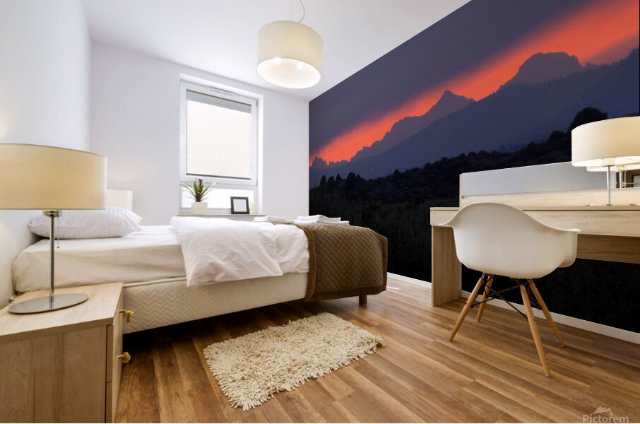 minarets silhouette  Mural print