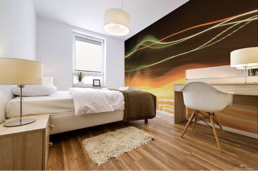Street Light Blur Mural print