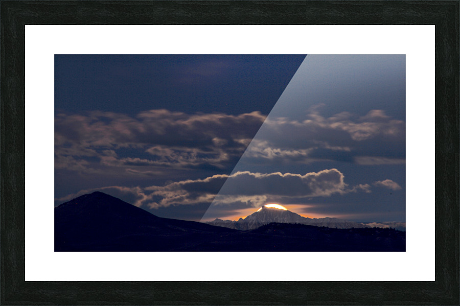 moonriseNovBeaver Picture Frame print
