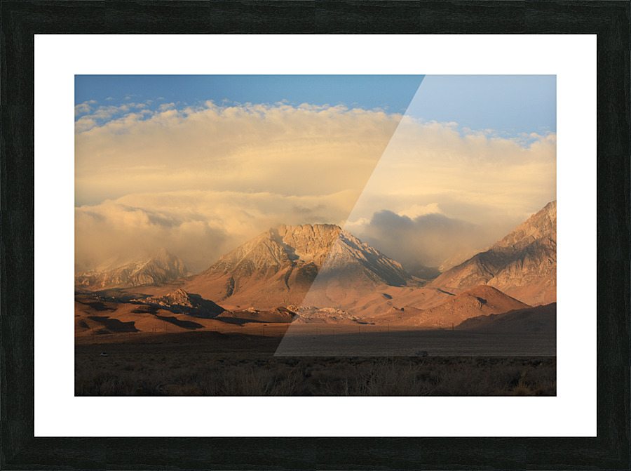 basinmtnsunriseclouds Picture Frame print