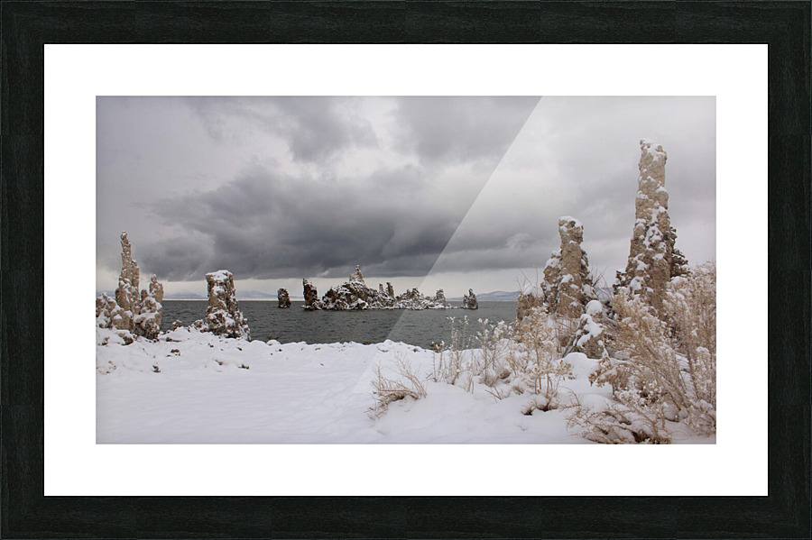 Mono Lake Winter Storm Picture Frame print