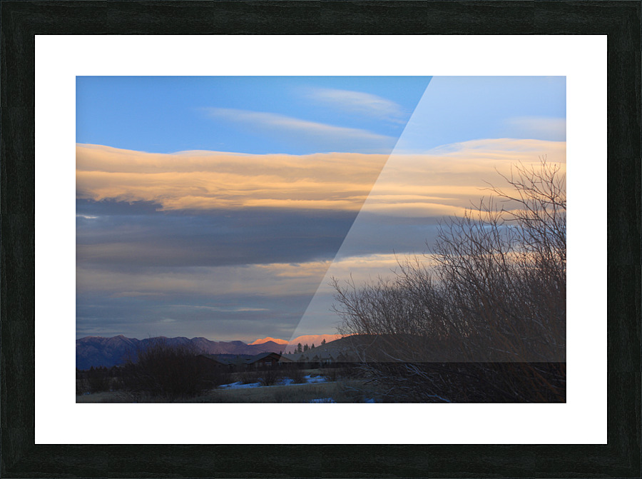 sunsetLenticularjan2021 Picture Frame print