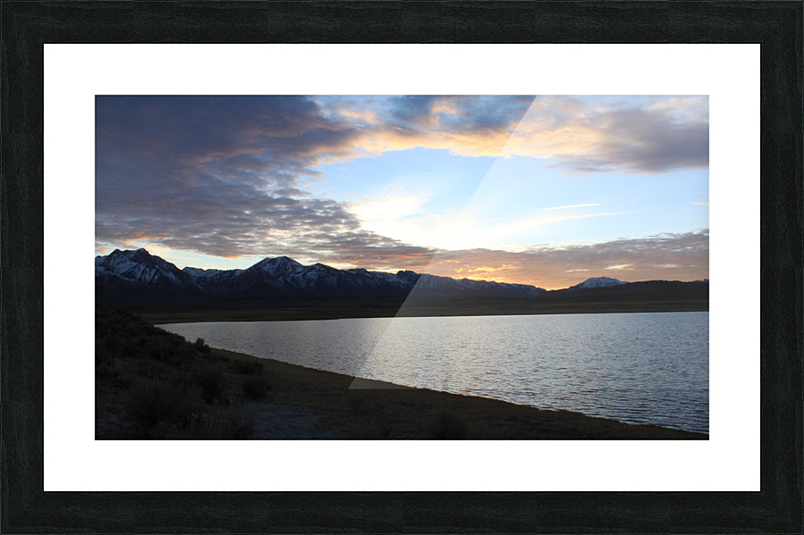 Lake Sunset Reflection Picture Frame print