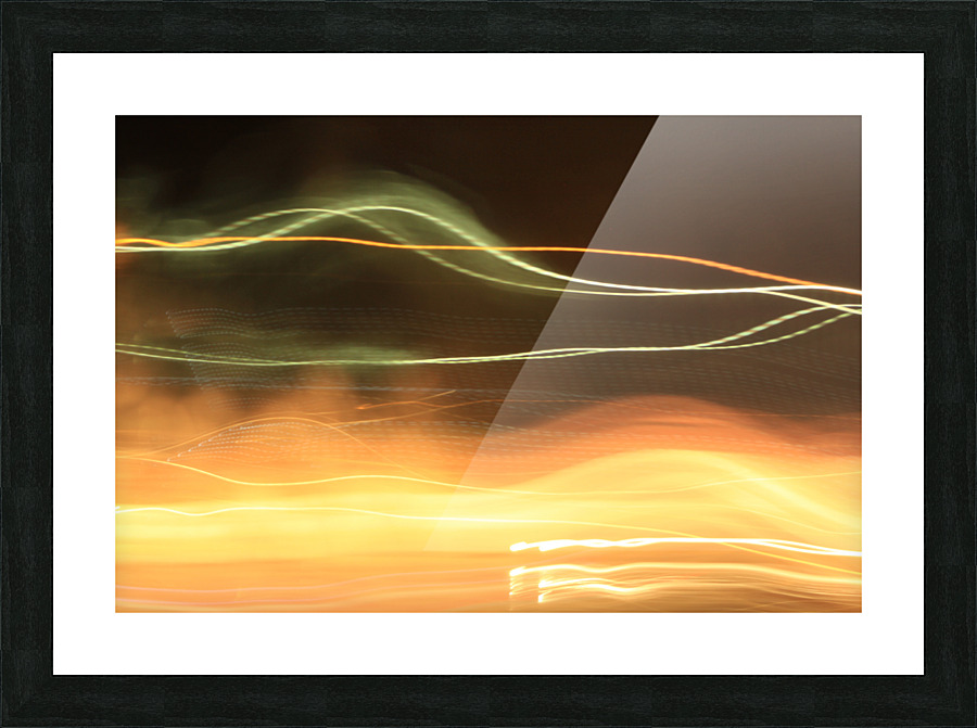 Street Light Blur Picture Frame print