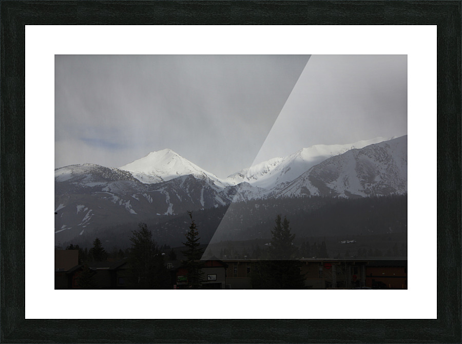 Laurel Mountain Snowing  Picture Frame print