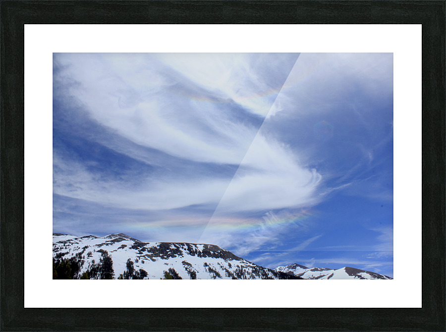 Cirrus Clouds Ice Rainbow Picture Frame print