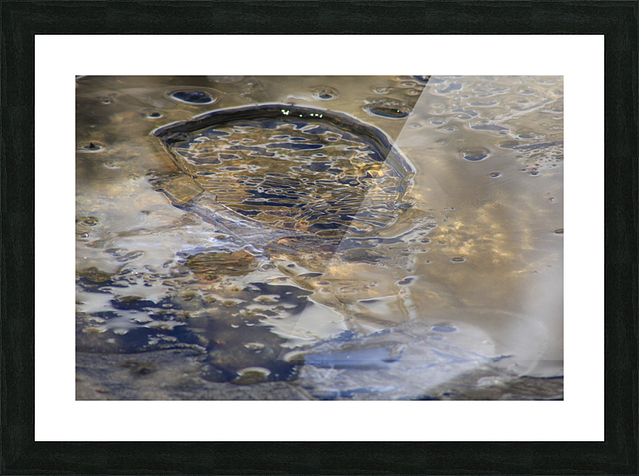 ice water abstract Picture Frame print