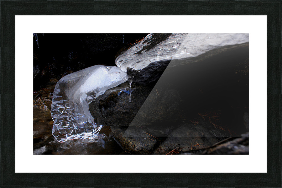 Ice Abstract  Picture Frame print