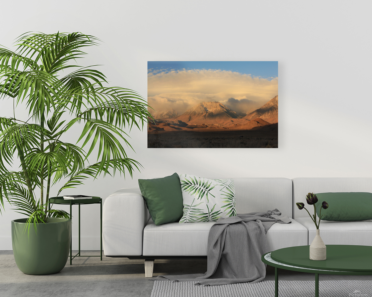 basinmtnsunriseclouds Reproduction