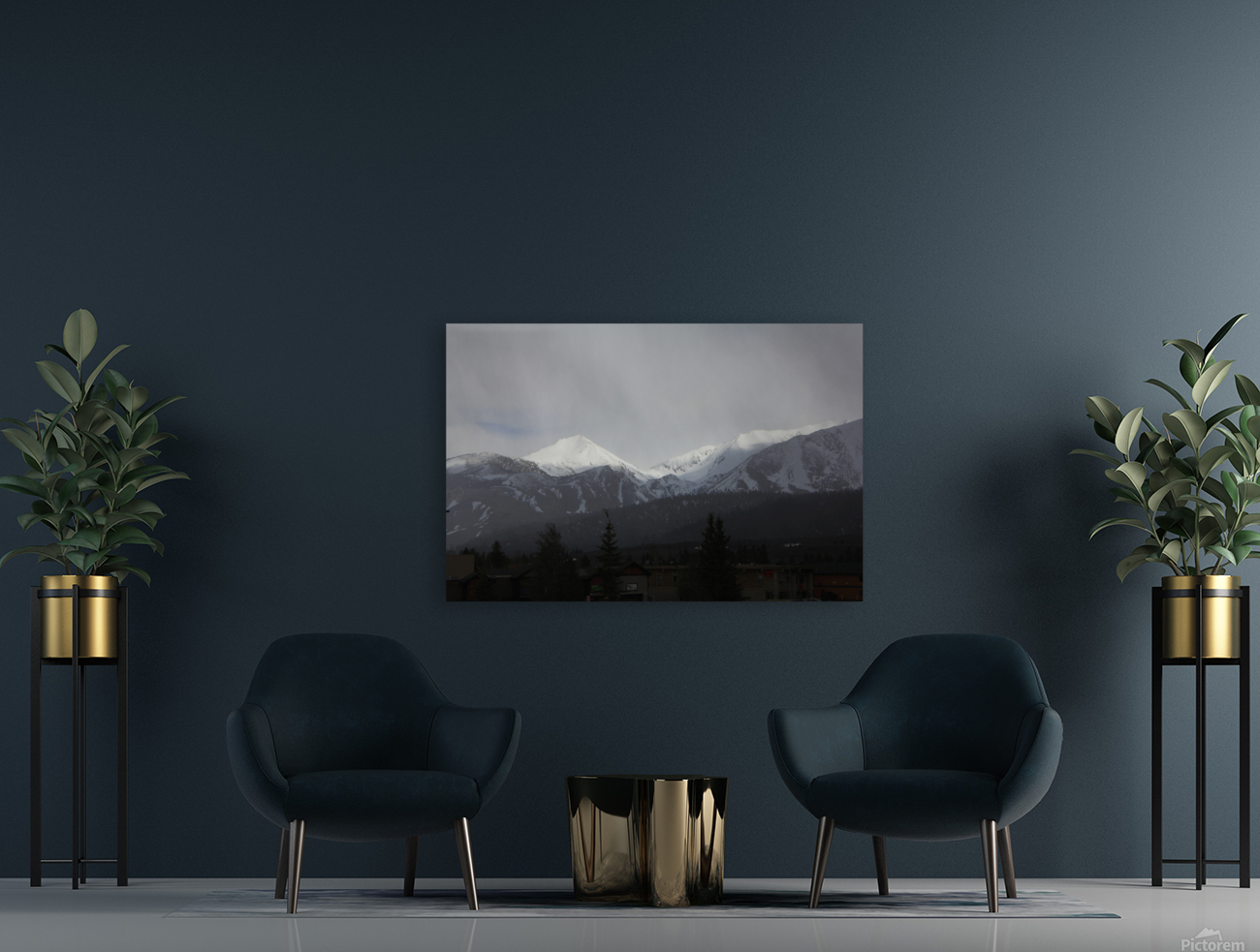 Laurel Mountain Snowing  Reproduction