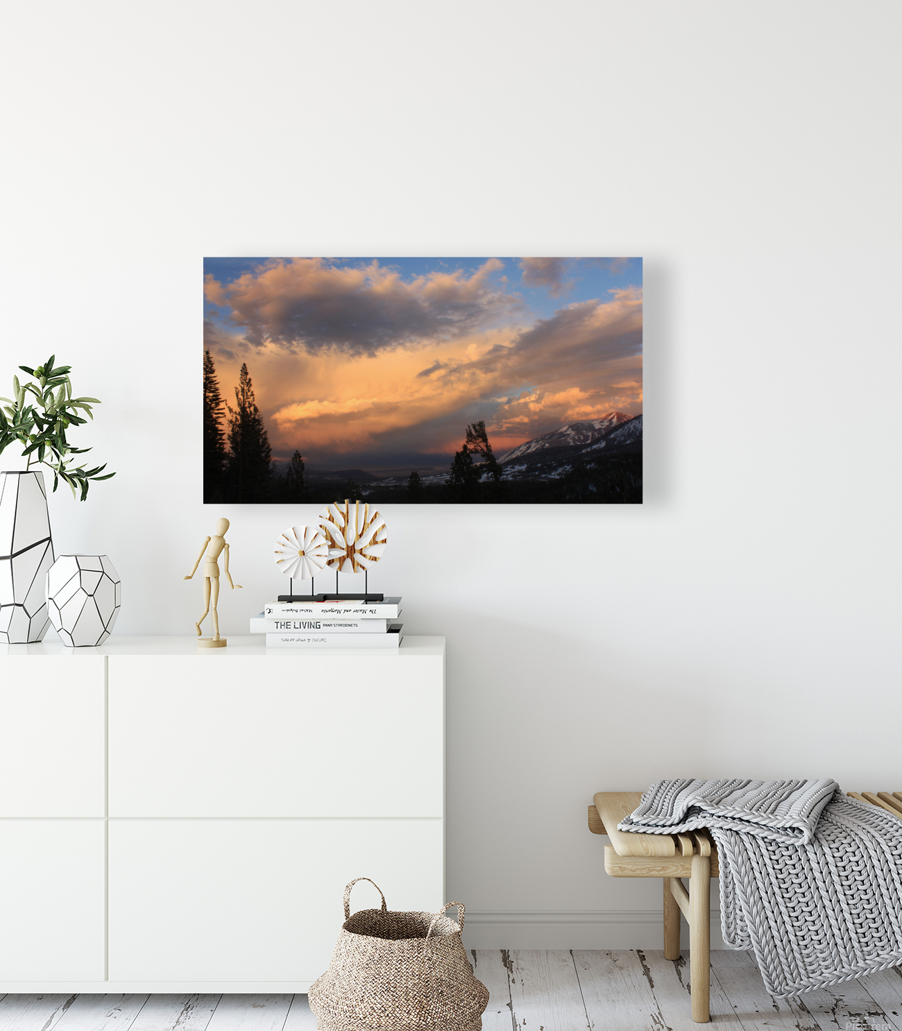 Sunset Tumultuous Sky Reproduction