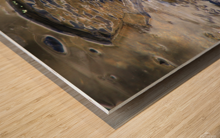 ice water abstract Wood print