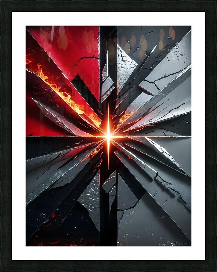 Fragmented Harmony Picture Frame print