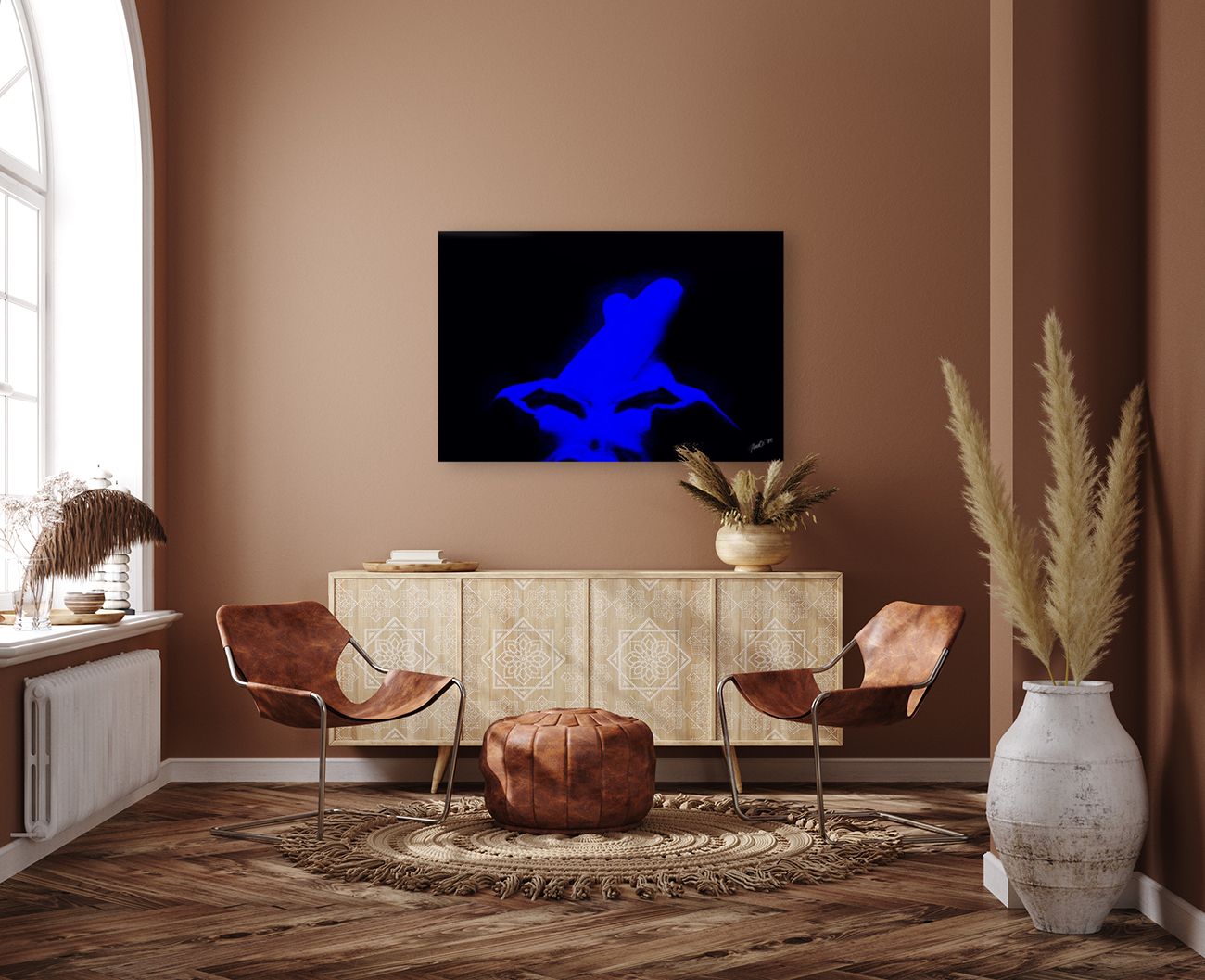 Lady In Blue Reproduction