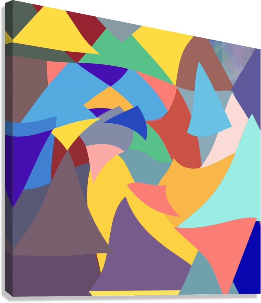 Triangular Movement Canvas Print