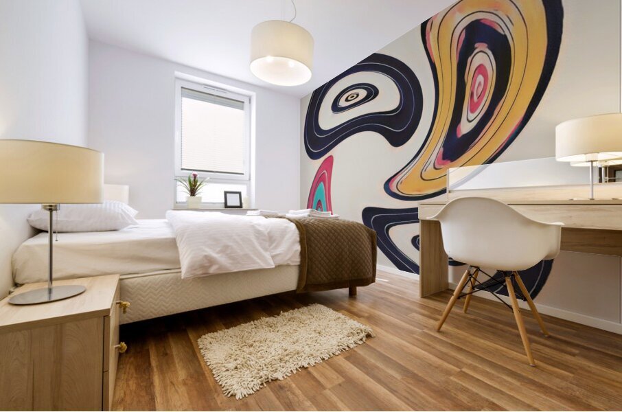 Bent Spirals Mural print