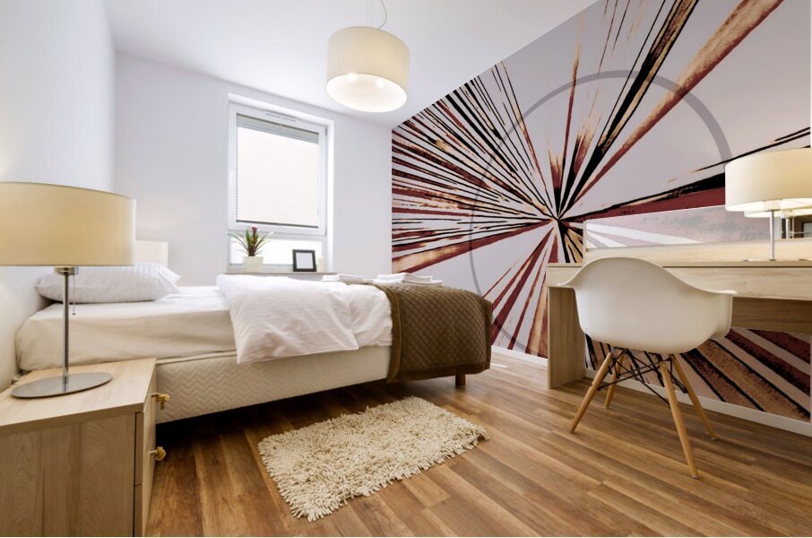 Threaded Point Mural print