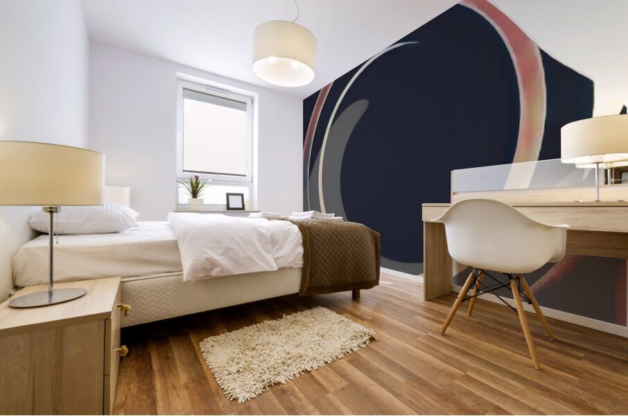 Wave Spiral Mural print