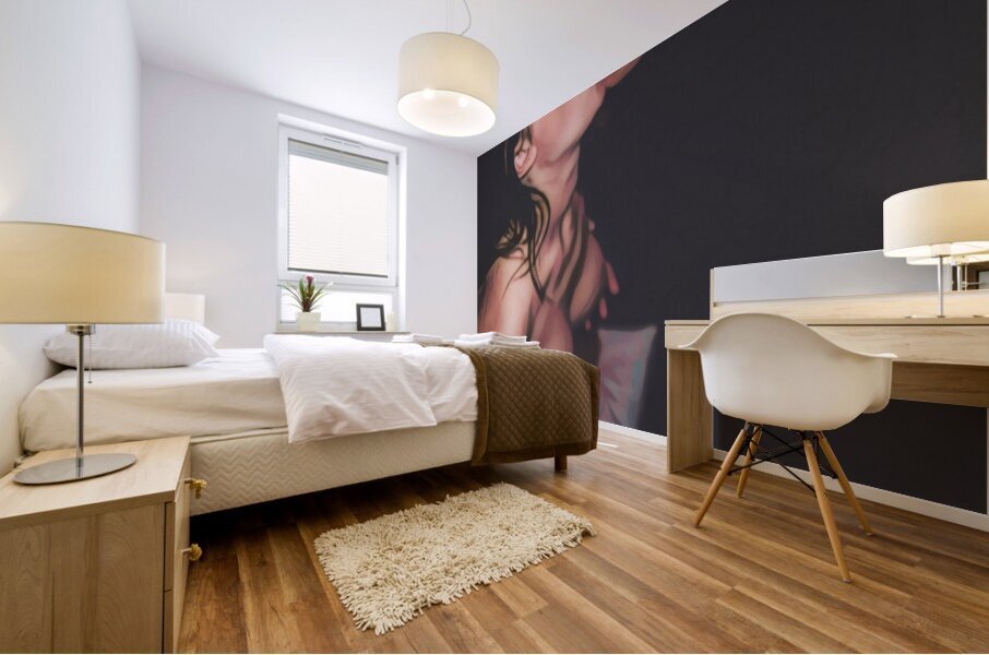 Calming Her World Mural print