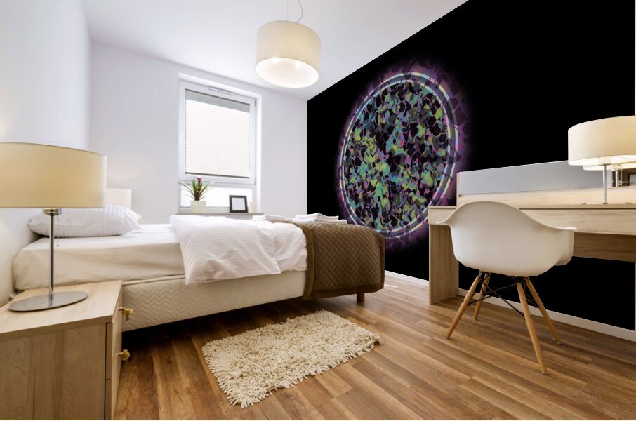 Neon Ball Mural print