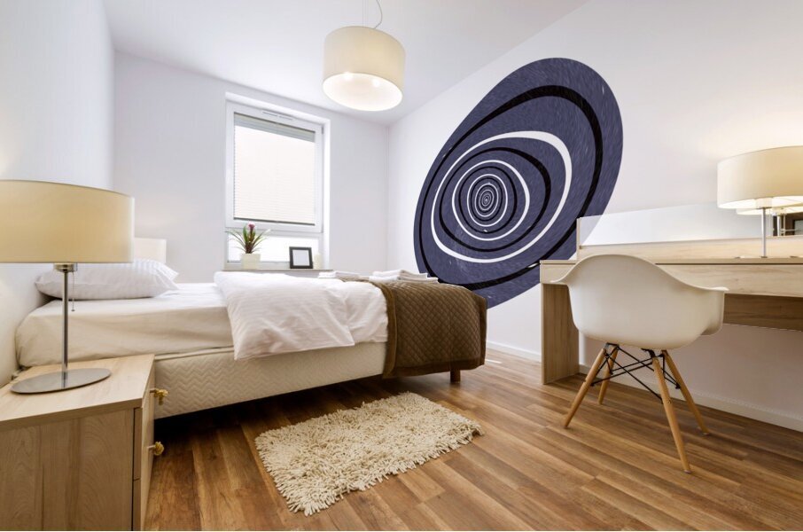 Overlapping Spiral Mural print