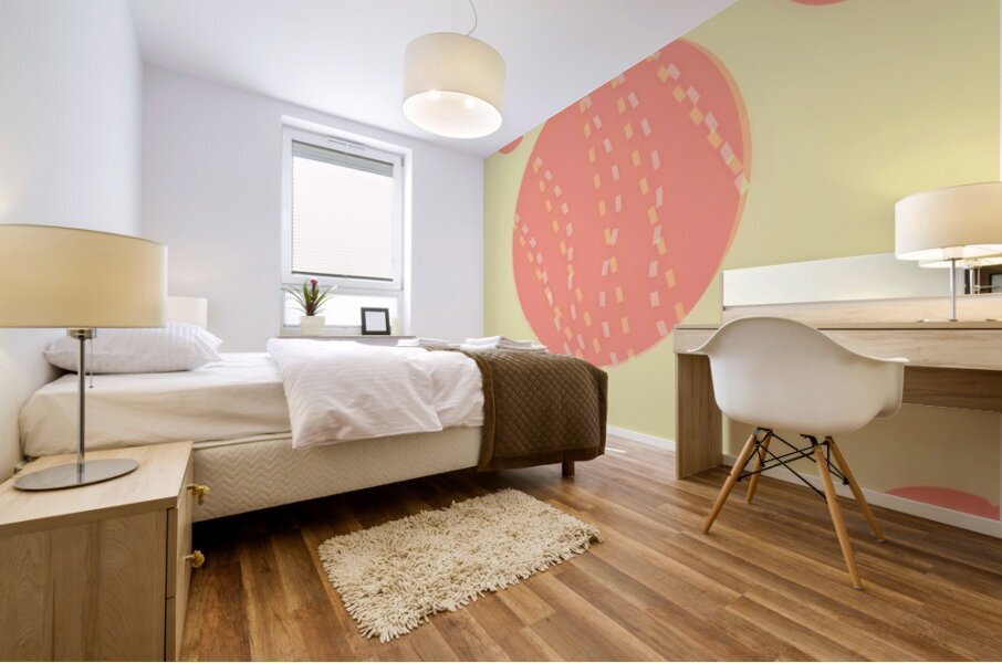 Peaches & Cream Mural print
