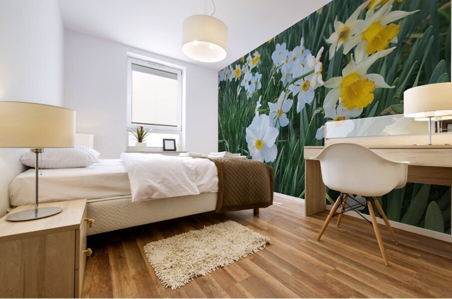 Park Flowers Mural print