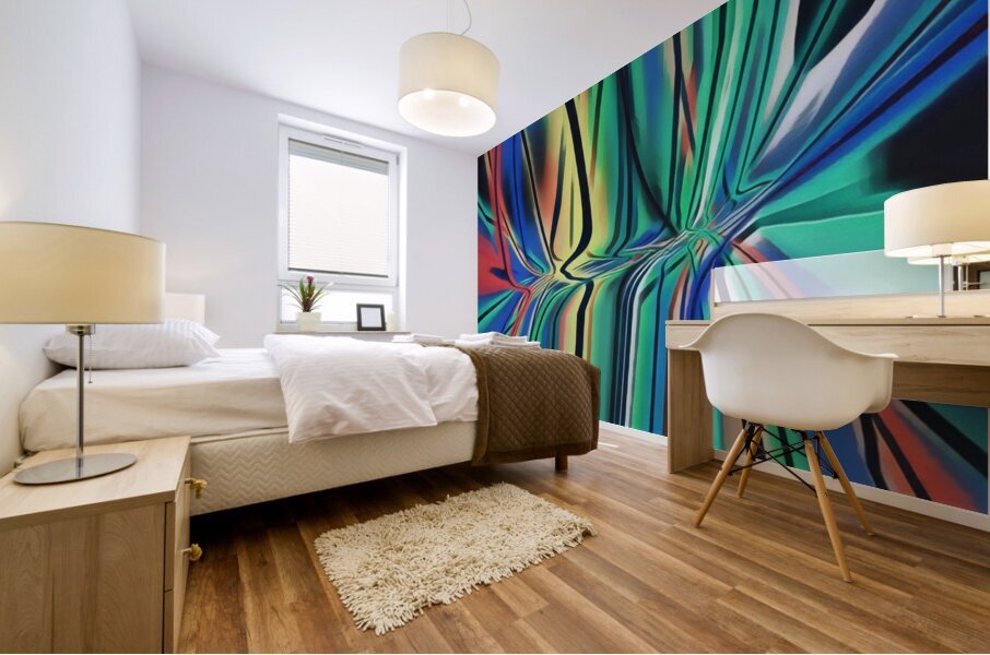 Bent Wires Mural print