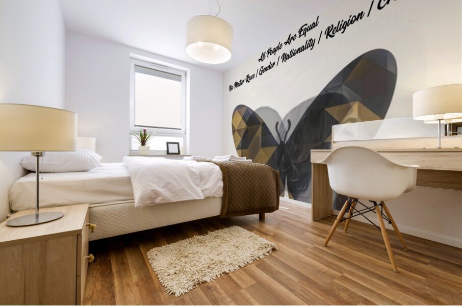 WE ARE ONE - With Text Mural print