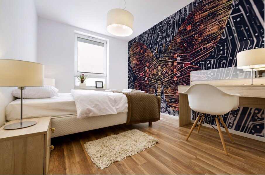 Silent Flight Mural print
