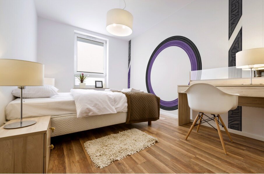 Encircled Contrast Mural print