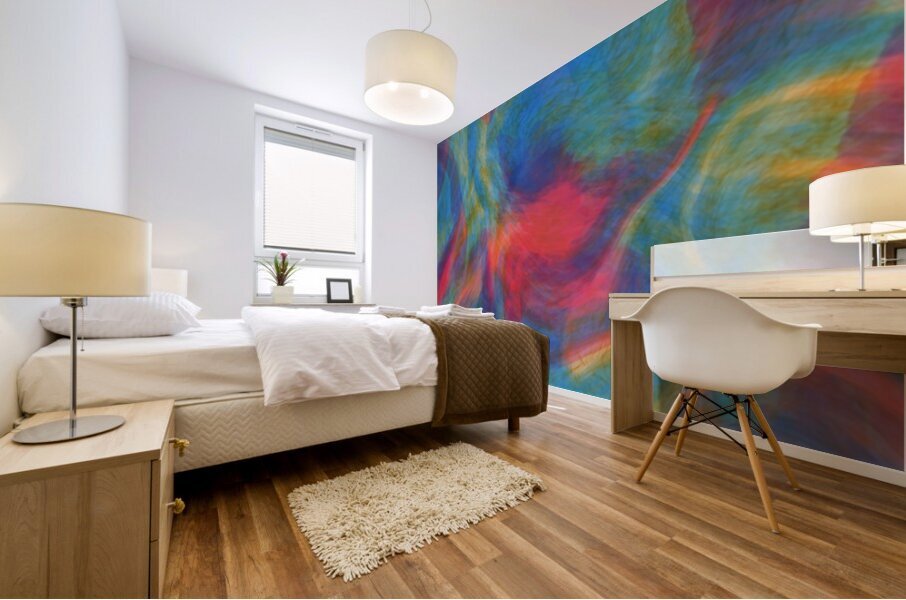 Twisted Color Mural print