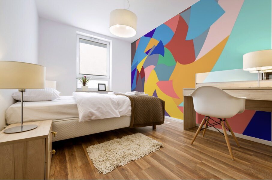Triangular Movement Mural print