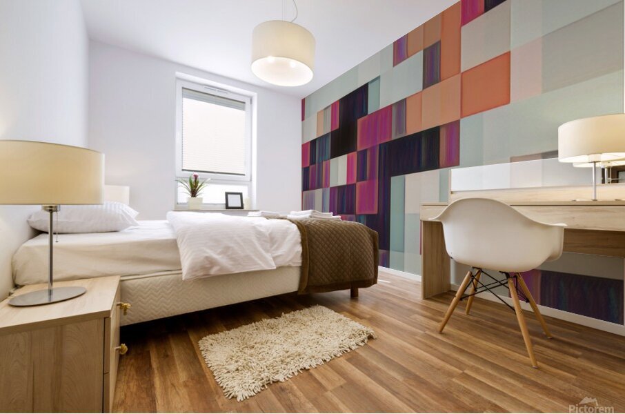 Jeweled Bricks Mural print