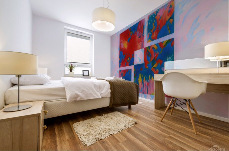 Color Squares Mural print