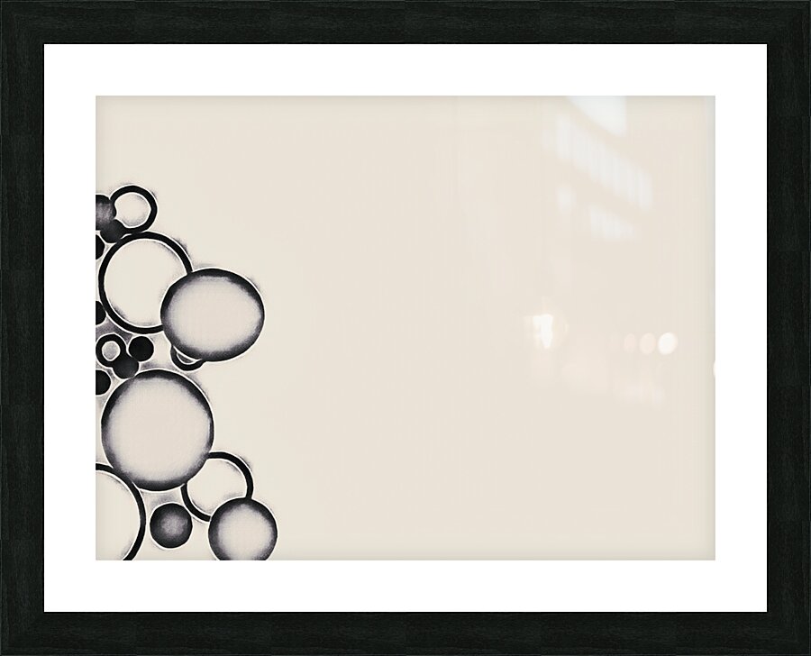 Shadowed Bubbles Picture Frame print