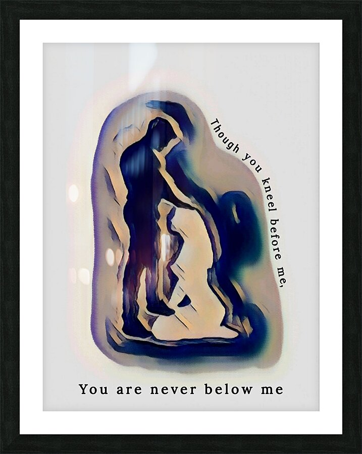 Surrender - with text Picture Frame print