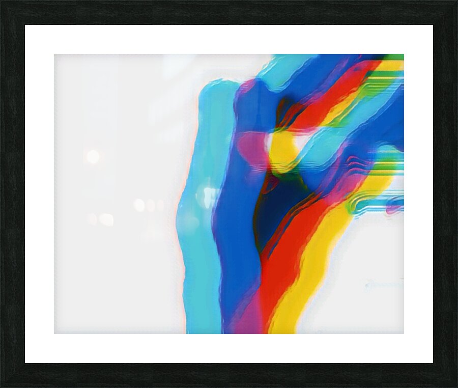 Overlapping Colors Picture Frame print