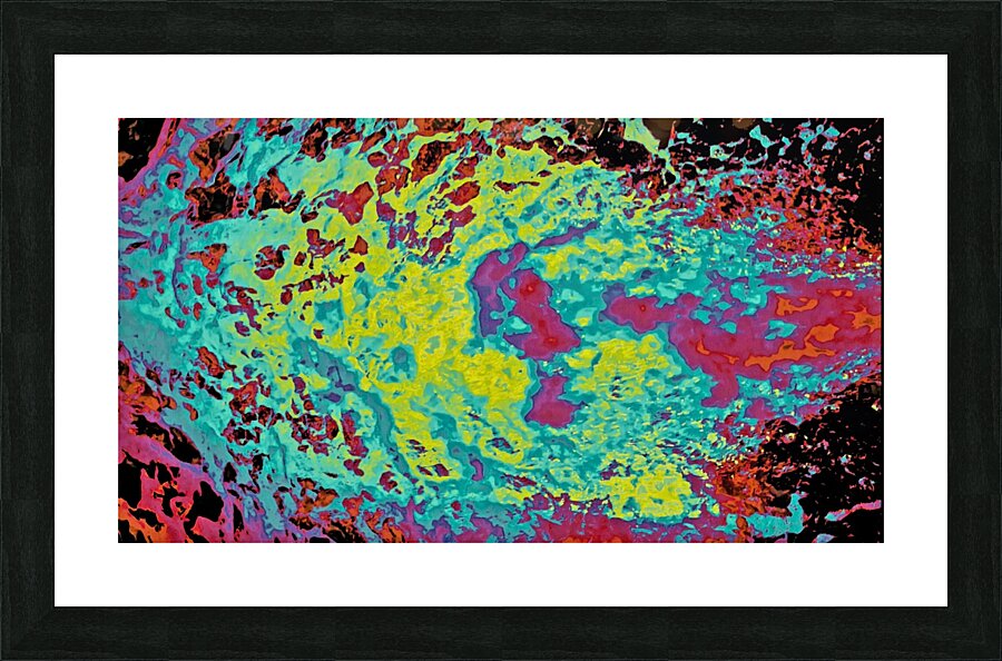 Layered rainbow Spray Picture Frame print