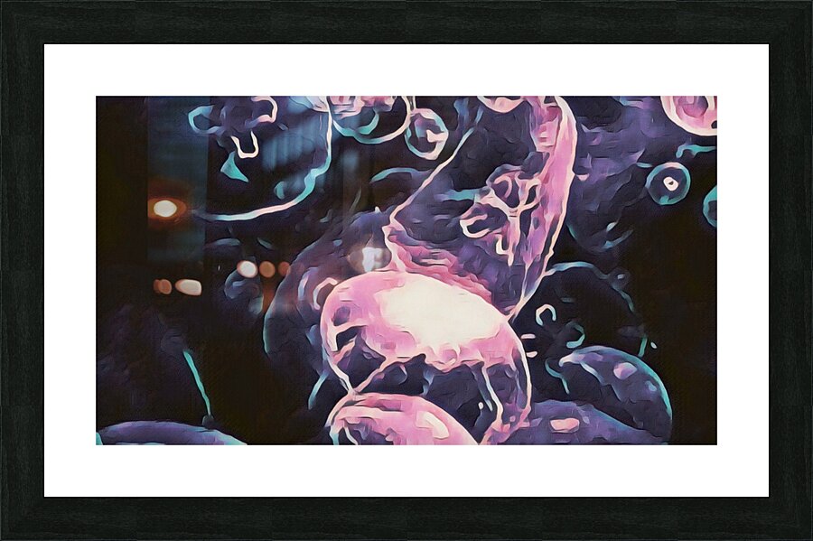 Fluid Motion Colored Picture Frame print